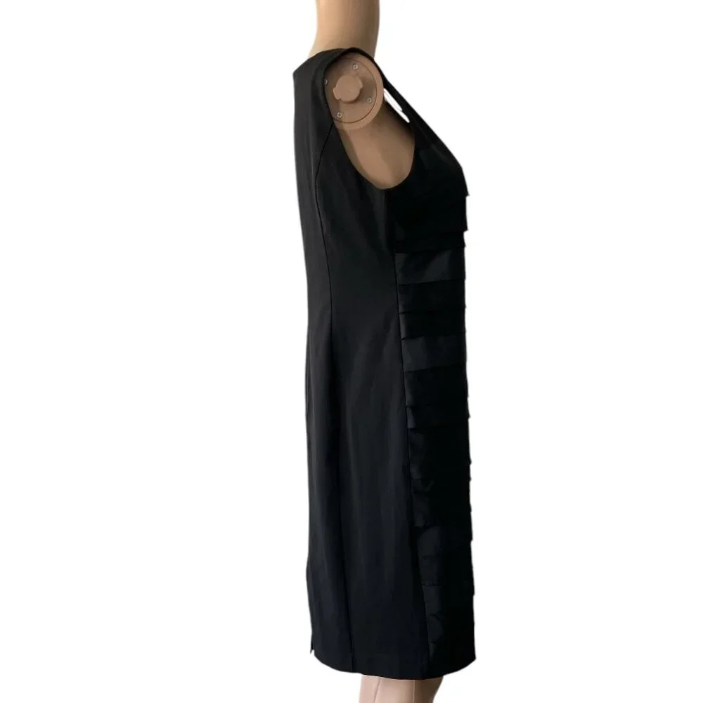 Liz Claiborne Black Layered Size 4 Mini Dress NWT - Picture 2 of 8